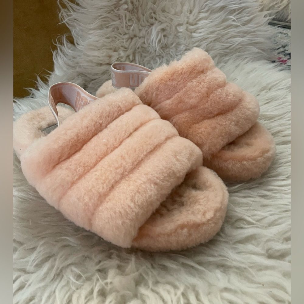 UGG Fluff Yeah Slides Peach 6